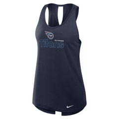 Tennessee Titans Women's Open-Back Crisscross Dri-FIT Tank Top - Navy on sale