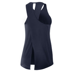 Tennessee Titans Women's Open-Back Crisscross Dri-FIT Tank Top - Navy on sale