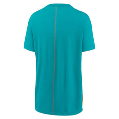Miami Dolphins Women's Wordmark Tri-Blend T-Shirt - Cream/Aqua online