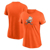 Cleveland Browns Women's Throwback Primary Logo T-Shirt - Orange on sale