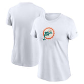Miami Dolphins Women's Throwback Primary Logo T-Shirt - White sale