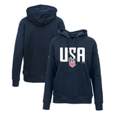 USMNT Levelwear Women's Podium Mascot Pullover Hoodie - Navy for sale