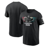 Atlanta Falcons vs. Jacksonville Jaguars 2023 London Game Essential T-Shirt - Black discount