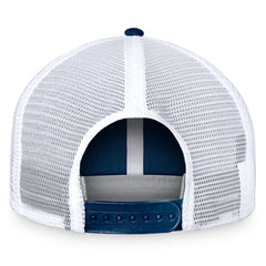 Seattle Kraken Fanatics Free Kick Trucker Adjustable Hat - Deep Sea Blue/White Hats