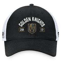 Vegas Golden Knights Fanatics Free Kick Trucker Adjustable Hat - Black/White Hats