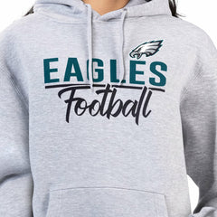 Philadelphia Eagles G-III 4Her by Carl Banks Women's Graphic Fleece Pullover Hoodie - Heather Gray cheap