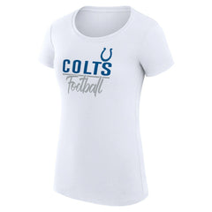 Indianapolis Colts G-III 4Her by Carl Banks Women's Team Graphic Fitted T-Shirt - White outlet