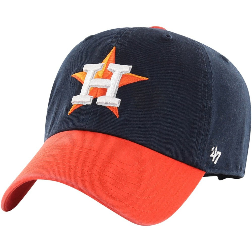 Houston Astros Clean Up Adjustable Hat Navy/Orange