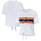 Phoenix Suns WEAR by Erin Andrews Women's Tie-Front T-Shirt - White outlet