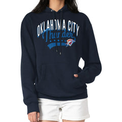 Oklahoma City Thunder G-III 4Her by Carl Banks Women's Filigree Logo Pullover Hoodie - Navy outlet