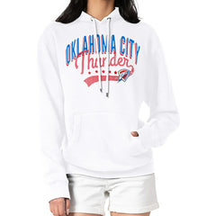 Oklahoma City Thunder G-III 4Her by Carl Banks Women's Filigree Logo Pullover Hoodie - White for sale