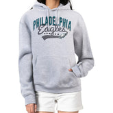 Philadelphia Eagles G-III 4Her by Carl Banks Women's Filigree Logo Pullover Hoodie – Heather Gray discount