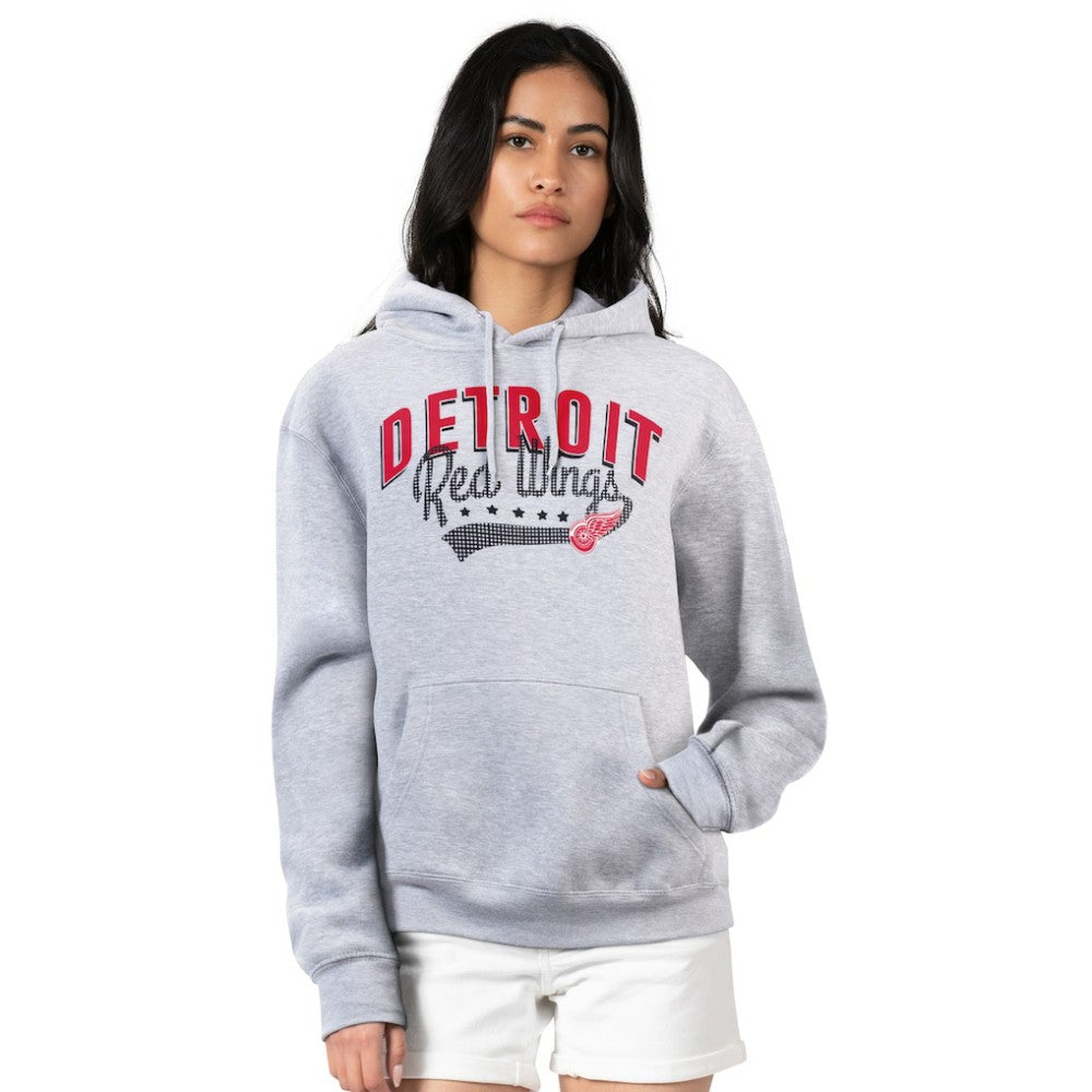Detroit Red Wings G-III 4Her by Carl Banks Women's Filigree Logo Pullover Hoodie – Gray Hoodies