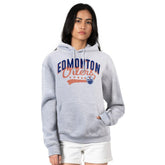 Edmonton Oilers G-III 4Her by Carl Banks Women's Filigree Logo Pullover Hoodie – Gray Hoodies