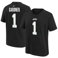 Ahmad Sauce Gardner New York Jets Youth Player Name & Number T-Shirt - Black for sale