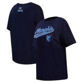 Memphis Grizzlies Pro Standard Women's Script Boyfriend T-Shirt - Navy shop