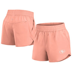 San Francisco 49ers Women's Front Office Woven Shorts - Coral discount