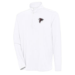 Atlanta Falcons Antigua Hunk Quarter-Zip Pullover Top - White sale