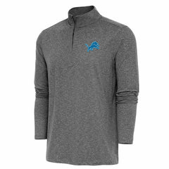 Detroit Lions Antigua Hunk Quarter-Zip Pullover Top - Heather Black online