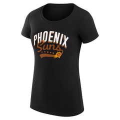 Phoenix Suns G-III 4Her by Carl Banks Women's Super-Slim Fit Lightweight Filigree Logo T-Shirt - Black for sale