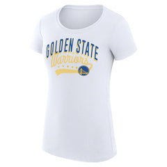 Golden State Warriors G-III 4Her by Carl Banks Women's Super-Slim Fit Lightweight Filigree Logo T-Shirt - White sale