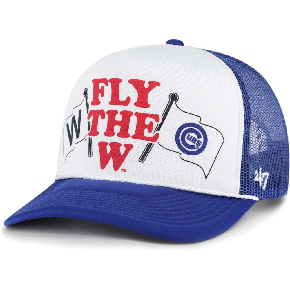 Chicago Cubs Retro Region Foam Trucker Adjustable Hat Royal