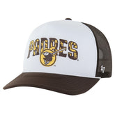 San Diego Padres Retro Region Foam Trucker Adjustable Hat Brown