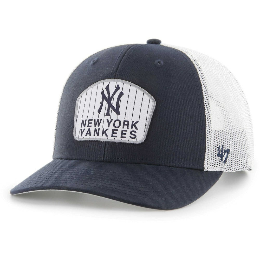 New York Yankees Retro Region Patch Trucker Adjustable Hat Navy