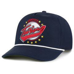 Minnesota Twins Wax Pack Collection Premier Hitch Adjustable Hat Navy