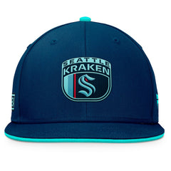 Seattle Kraken Fanatics 2024 NHL Draft Snapback Hat - Deep Sea Blue Hats