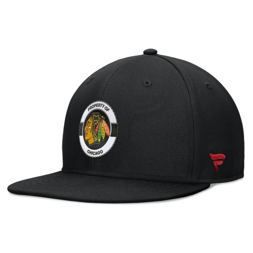 Chicago Blackhawks Fanatics Authentic Pro Training Camp Snapback Hat - Black Hats