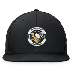 Pittsburgh Penguins Fanatics Authentic Pro Training Camp Snapback Hat - Black Hats