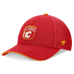 Calgary Flames Fanatics 2024 NHL Draft On Stage Trucker Adjustable Hat - Red Hats