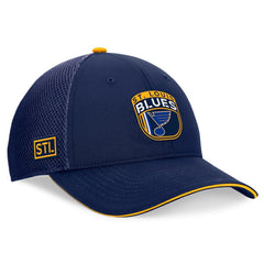St. Louis Blues Fanatics 2024 NHL Draft On Stage Trucker Adjustable Hat - Navy Hats