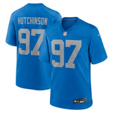 Aidan Hutchinson Detroit Lions Alternate Game Jersey - Blue sale