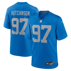 Aidan Hutchinson Detroit Lions Alternate Game Jersey - Blue sale