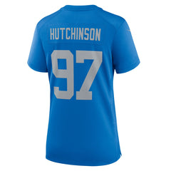 Aidan Hutchinson Detroit Lions Women's Alternate Game Jersey - Blue cheap