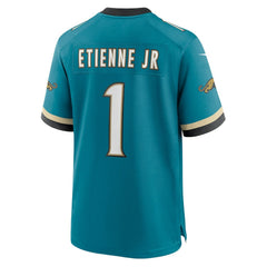 Travis Etienne Jr Jacksonville Jaguars Prowler Throwback Player Game Jersey - Teal for sale