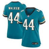 Travon Walker Jacksonville Jaguars Women's Prowler Throwback Game Jersey - Teal discount
