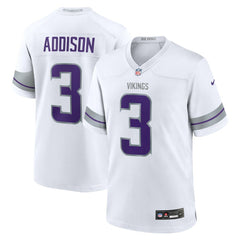 Jordan Addison Minnesota Vikings Alternate Game Player Jersey - White sale