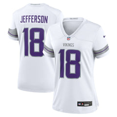 Justin Jefferson Minnesota Vikings Women's Alternate Game Player Jersey - White cheap