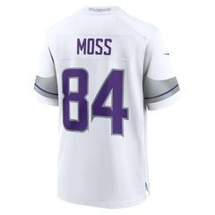 Randy Moss Minnesota Vikings Alternate Retired Player Game Jersey - White discount