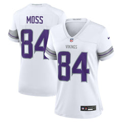 Randy Moss Minnesota Vikings Women's Alternate Retired Player Game Jersey - White on sale