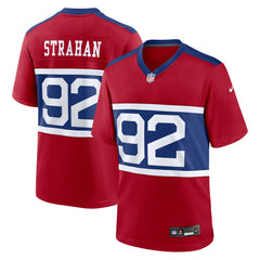 Michael Strahan New York Giants Alternate Retired Player Game Jersey - Century Red discount