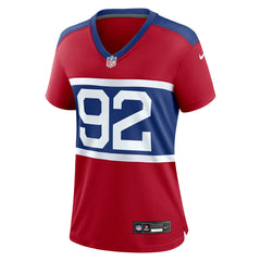 Michael Strahan New York Giants Women's Alternate Retired Player Game Jersey - Century Red cheap