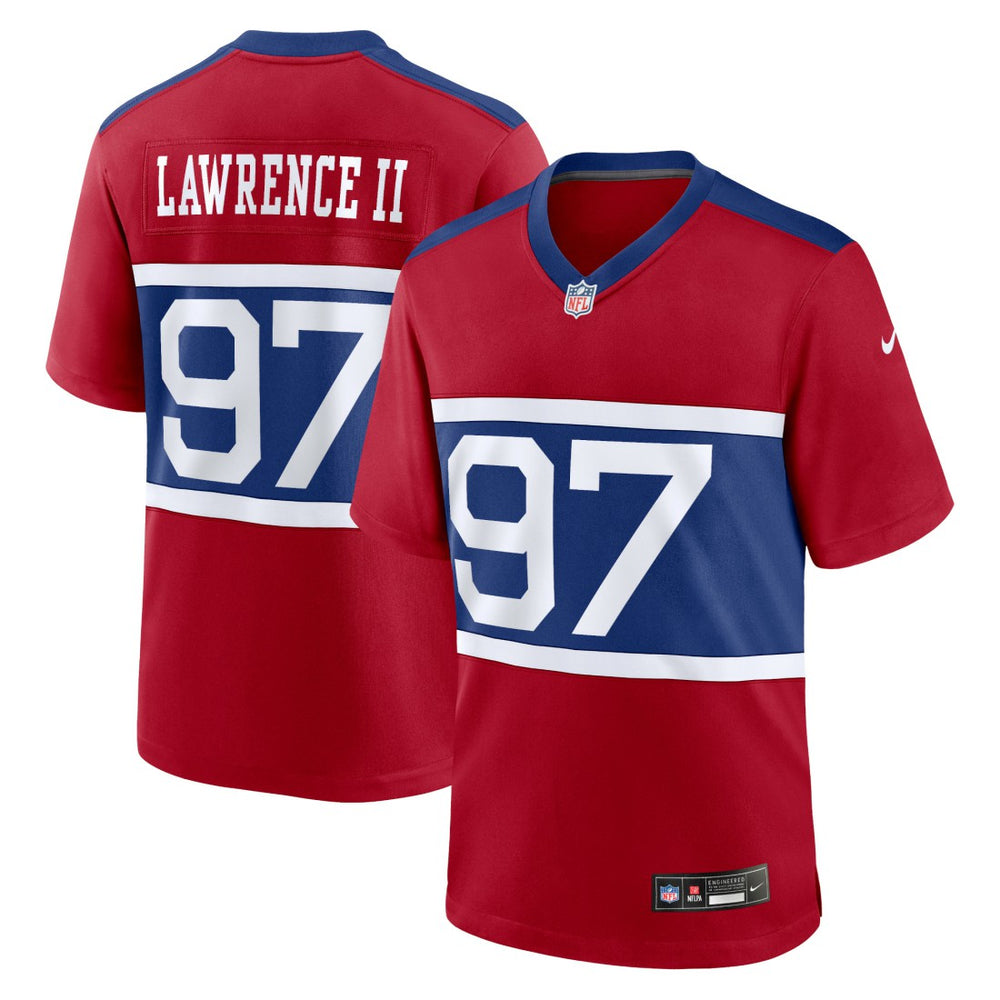 Dexter Lawrence II New York Giants Alternate Player Game Jersey - Century Red cheap