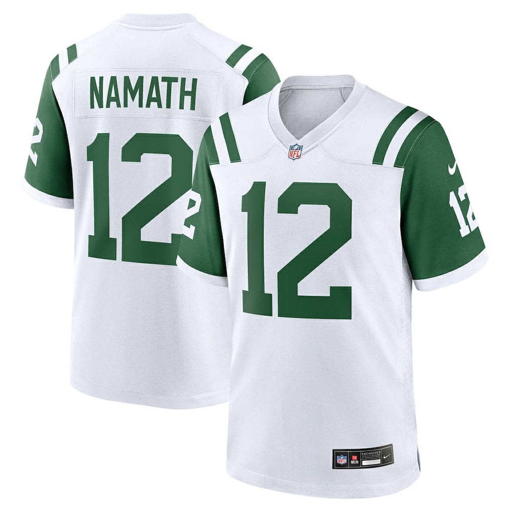 Joe Namath New York Jets Classic Alternate Retired Player Game Jersey - White sale