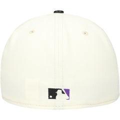 Tampa Bay Rays Game Night Leather Visor 59FIFTY Fitted Hat Cream