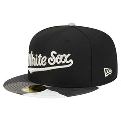 Chicago White Sox Metallic Camo 59FIFTY Fitted Hat Black