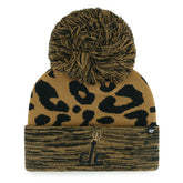 Washington Wizards '47 Women's Rosette Cuffed Knit Hat with Pom - Leopard sale